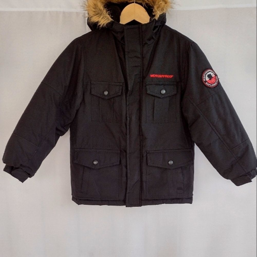 Weatherproof Hooded Winter Parka Jacket - S